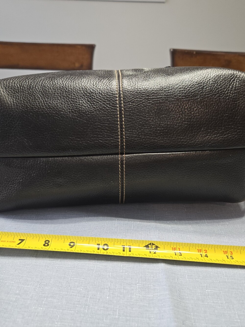 Dooney & Bourke Florentine Leather Hobo Shoulder Bag – Dark Brown Pebbled - Picture 11 of 17